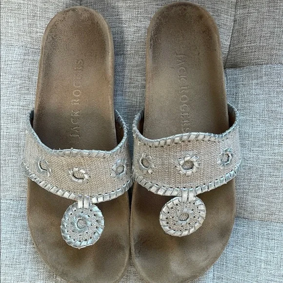 Jack Rogers Tan Sandals with Elegant Detailing size 7 - Picture 3 of 5